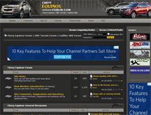 Tablet Screenshot of chevyequinoxforum.com